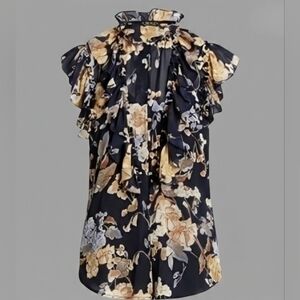 NEW Ralph Lauren Floral Georgette Sleeveless Top